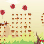 Игра Супербелка охотится на желуди