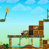 Игра Смешная бомбежка зомби