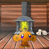 Игра Рождество счастливой обезьянки