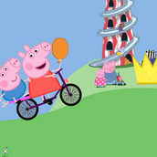 Игра Поездка Пеппы на велосипеде