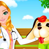 Игра Больница для животных: лечение щенка
