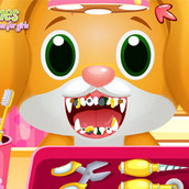 Игра Стоматолог для животных: лечение зубов щенка