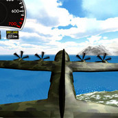 Игра Симулятор тренировки полетов на самолете 3д