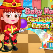 Игра Одевалка девочки пожарной