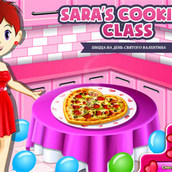 Игра Кухня Сары: Пицца на день святого Валентина