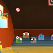 Игра Монстрики на баскетбольной площадке