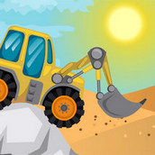 Игра Тракторы гоняют по пустыне