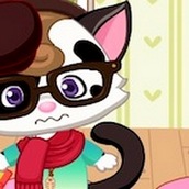 Игра Котенок хипстер