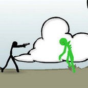 Игра Разборки Стикмена с инопланетянами