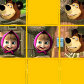 Игра Крестики нолики с Машей и Медведем