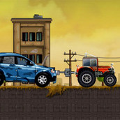 Игра Трактор спасает машины