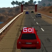 Игра Заезды на красных машинах