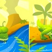 Игра Найди отличия у динозавров