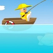 Игра Рыбалка на лодке за время