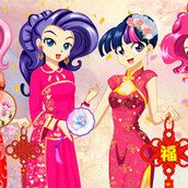 Игра Девушки Эквестрии: аниме одевалка