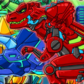 Игра Создай робота динозавра