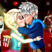 Игра Эльза и Джек целуются в кино