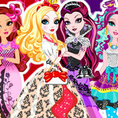 Игра Одевалка Эвер Афтер Хай на четверых