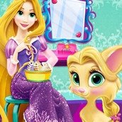 Игра Рарунцель заботится о кошечке