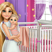 Игра Украшение дома для дочурки Рапунцель