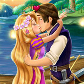 Игра Рапунцель целуется с Флинном