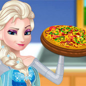 Игра Беременная Эльза готовит пиццу