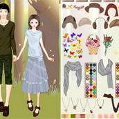 Игра Влюблённая пара в стиле аниме