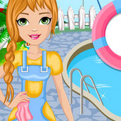 Игра Уборка в бассейне