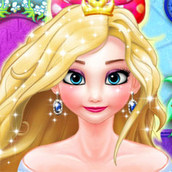 Игра Дизайн причёски для королевы Эльзы