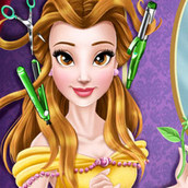 Игра Стильные причёски Белль
