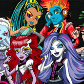 Игра Раскрась Монстр Хай персонажей 2