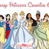 Игра Раскраски принцесс Диснея