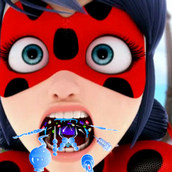 Игра У Леди Баг горло заболело