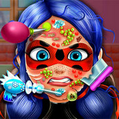 Игра У Леди Баг проблемы с кожей