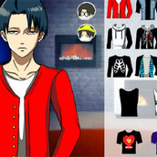 Игра Одевалка Леви из Атаки Титанов