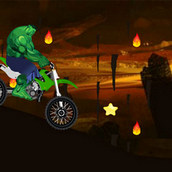 Игра Халк гоняет на мотоцикле