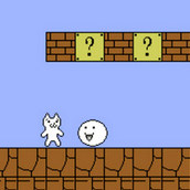 Игра Белый котик в мире Марио