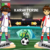 Игра Дэн и Бен играют в футбол