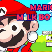 Игра Марио и бутылочки молока