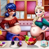 Игра Леди Баг и королева Эльза беременны