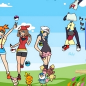 Игра Одень девушек-покетренеров!