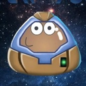 Игра Защити Поу от космический атаки