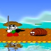 Игра Убегай от червей