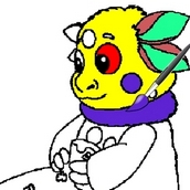 Игра Лунтик: Веселая расскраска