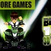 Игра Бэн 10: гоняй на квадроциклах 3Д