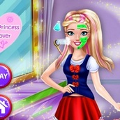 Игра Барби: уход за лицом