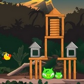 Игра Птички против хрюшек