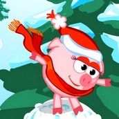 Игра Экстремальное катание Нюши с горки