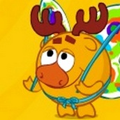 Игра Смешарики: Лосяш и бабочки