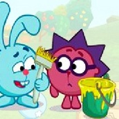 Игра Смешарики: Покраска ульев